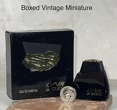 Original Vintage GUCCI L'ARTE DI GUCCI EDT  1/8oz MINIATURE New In BOX Rare • $82
