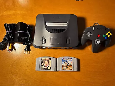 Nintendo 64 N64 Console Bundle - TESTED AND WORKING • $91