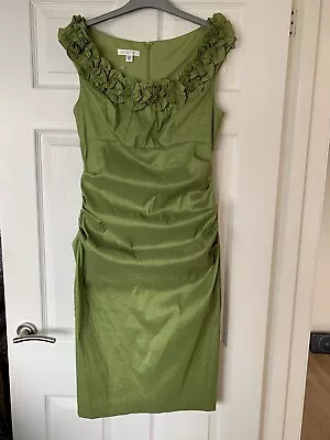 BNWOT Ladies Green Sleeveless Dress London Times Size 12 Stunning Dress • £6.99