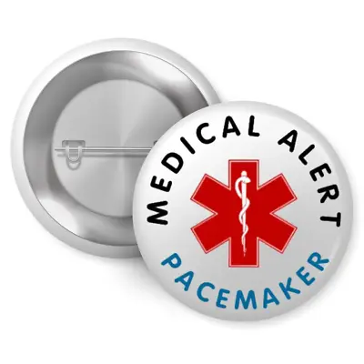 Pacemaker Medical Alert Logo Badge 1in 25mm • £2.45