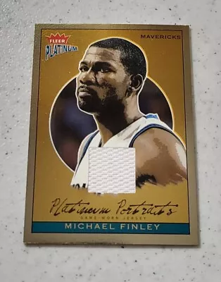 2003-04 Fleer Platinum Portraits Michael Finley Game Used Jersey  (PP/MF) • $0.99