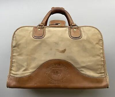 GHURKA “THE TRAVELER 1” Tan Canvas Carry-on Suitcase Safari Marley Hodgson • $225