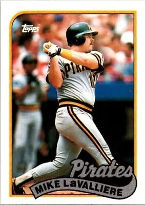 1989 Topps  #218   Mike LaValliere   Catcher   Pittsburgh Pirates  FREE Shipping • $1.30