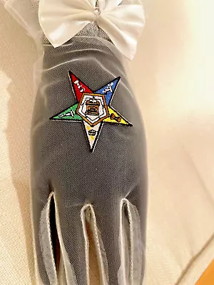 Masonic Eastern Star OES Chiffon Gloves FATAL • $13