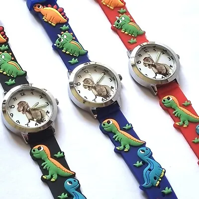 Dinosaur Wrist Watch T-Rex Read Learn Time Boys Girls Kids Stocking Gift • £6.99