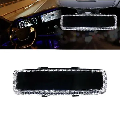 1* Bling Rhinestone Car Interior Rearview Mirror Sparkle Decorative Accessories • $54.85