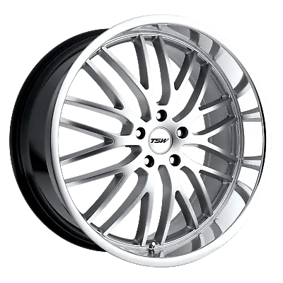 17x8 TSW SNETTERTON HYPER SILVER W/ MIRROR CUT LIP Wheel 5x4.5 (40mm) • $247