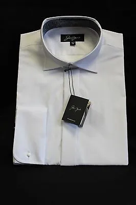 Men's Double Cuff White Victorian Wing Collar Shirts • $32.84