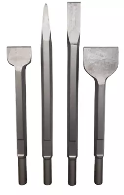 RANGE OF STEEL KANGO BREAKER CHISEL BITS FLAT POINT 50mm 75mm MAKITA K9 Concrete • £16.95