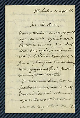 -==Autograph Letter From Musicologist Jacques-Gabriel PROD'HOMME - 1921 ==-   • $13.31