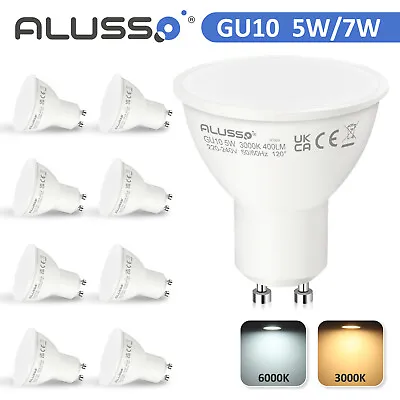 5W 7W GU10 LED Bulbs Spot Light Lamps Warm Cool Day White Down Lights • £1.99