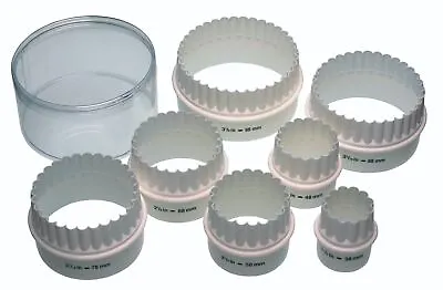 KitchenCraft 7pcs. Round Double Sided Nylon Pastry/Biscuit Cutters Reversible • £11.99