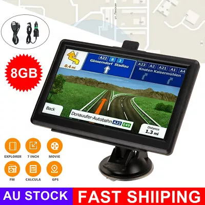 7'' Car GPS Navigation Sat Nav Bus Navigation System Lifetime Free Australia Map • $63.95