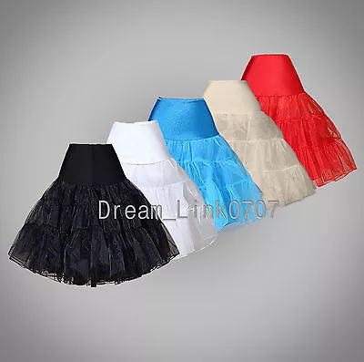 £13.35 • Buy Tea Length Vintage Swing Rockabilly Silps Crinoline Petticoat Short Skirt TUTU