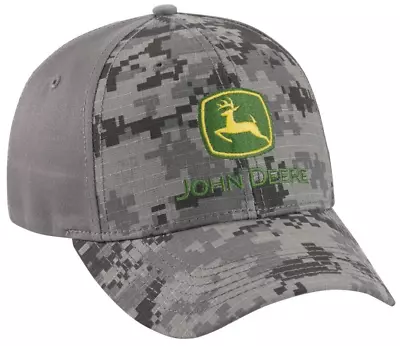 £27.83 • Buy NEW John Deere Gray Digital Camo FITTED Stretch Fit Cap Hat LP69116