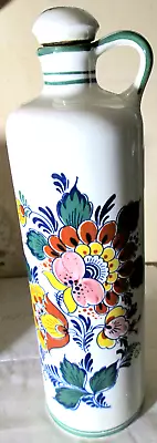 Vintage Bols Floral Porcelain Jug Delft Polycroam Handwerk Made In Holland Used • $6.50