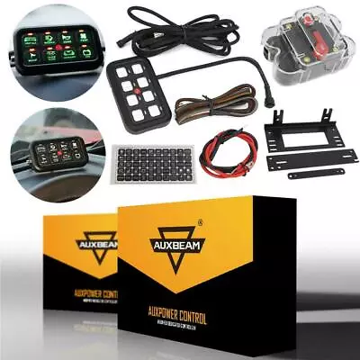 $160.99 • Buy 8 Gang ON-OFF LED Touch Screen Switch Control System Panel Circuit Trim Auxbeam 