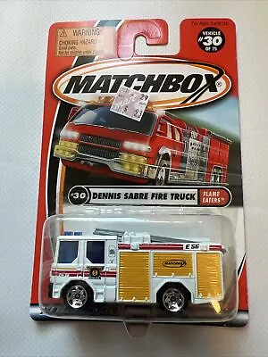 Matchbox 2000 #30 Dennis Sabre Fire Truck E3 • $7.99