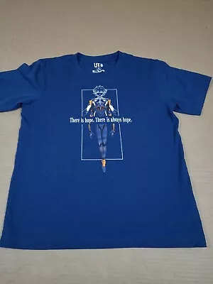 Uniqlo X Neon Genesis Evangelion Anime Kaworu Nagisa Quote Graphic T-Shirt Sz XS • $15