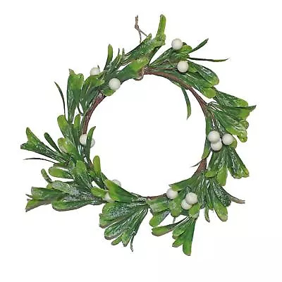 Christmas Wreath Mistletoe Decoration 32cm • $13.33