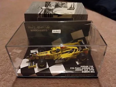 Damon Hill Jordan 198 German GP 1998 Minichamps 1:43 • £15