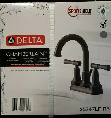 $94.99 • Buy Delta Chamberlain 4 In. Centerset Bathroom Faucet, Venetian Bronze, 25747LF-RB