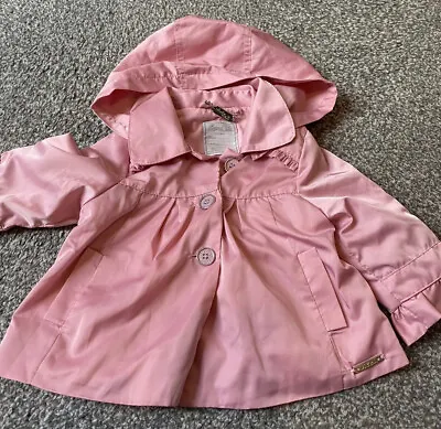 Mayoral Chic Baby Girl Pink Spring Raincoat Jacket - Sz 6 Months • £8