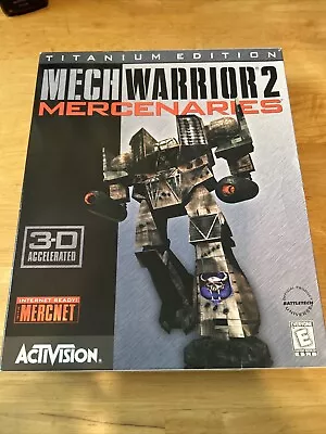 MechWarrior 2: Mercenaries (PC 1998) Big Box Titanium Edition Fantastic! • $70