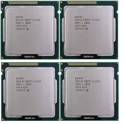 Lot Of 4 Dell Desktop CPU Processor Intel Core I3-2120 Dual Core 3.30GHz LGA1155 • $16.98