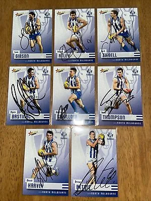 $32 • Buy AFL Select 2014 Champions North Melbourne Kangaroos Signed Cards X8