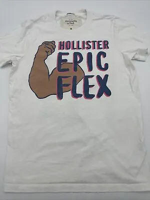 Hollister Epic Flex T-Shirt Men Medium Graphic Print Abercrombie & Fitch…#4983 • $5.10