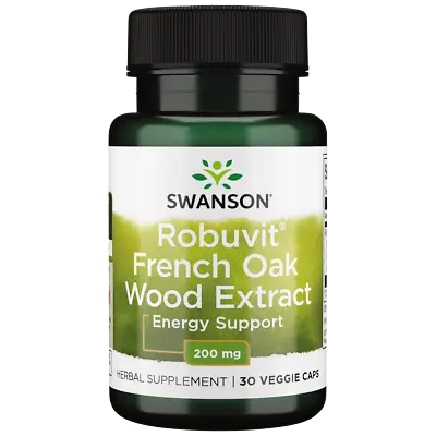 Swanson Robuvit French Oak Wood Extract 200 Mg 30 Veggie Capsules • $25.70