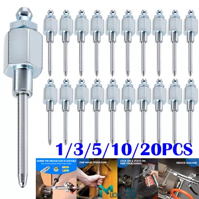 20 Pack Grease Needle Nozzle Narrow Needle Grease Dispenser Grease Gun Fittings • $69.99