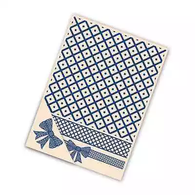 STEPHANIE WEIGHTMAN Tattered Lace EMBOSSING Folders LATTICE BOW EF009 • £13.49