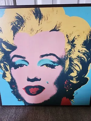 25x25 Inch Andy Warhol Marilyn Monroe Painting • $100