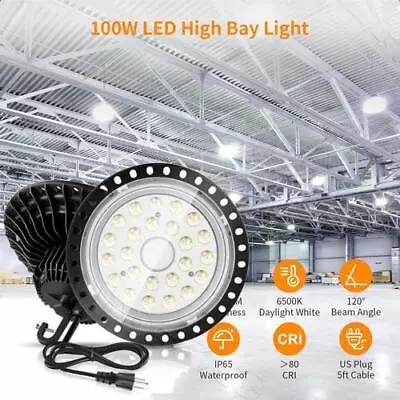 100W UFO High Bay Light Industrial Commercial Factory Warehouse LED Shop Light • $25.99