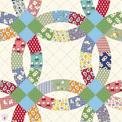 Marcus Fabrics AUNT  GRACE SIMPLY CHARMING 350302 Cheater Print Quilt 30's REPRO • $6.75