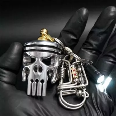£14.99 • Buy For Latest Model Piston Art Keychain Mini Key Ring Engine Piston Model UK HOT