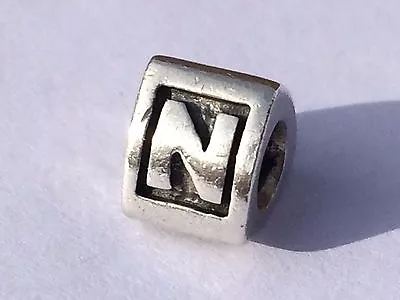 $35 • Buy Authentic Pandora Charm Alphabet Initial Letter N 790323 Retired