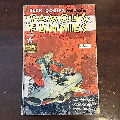 Famous Funnies #214 (1954) - Frazetta Cover! Sci-Fi! • $1600