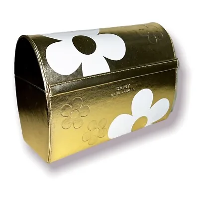 $29.95 • Buy Golden Marc Jacobs Daisy Cosmetics Trunk Jewelry Box Treasure Chest