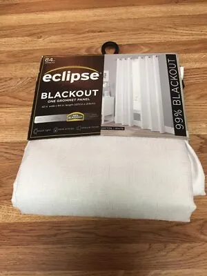 Eclipse Blackout One Rod Pocket Panel Curtains 42 X 84 Nwt • $5.99