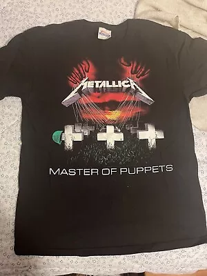 Metallica Master Of Puppets Album Rock Band Tee Shirt - Men Medium • $10