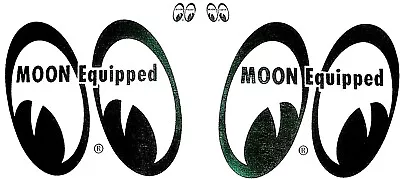  Mooneyes 4  TALL Decals Hot Rat Rod Stickers Drag Race Muscle Car MOON EQUIPPED • $14.95