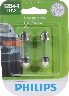 Philips Lighting Pack Of 2 LongerLife Miniature Bulbs 12844LLB2 12V 5W • $6.68