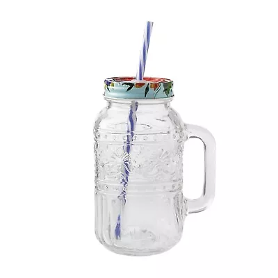 The Pioneer Woman Cassie 32-Fluid-Ounce Mason Jar Tumbler Clear Free Shipping • $7.93