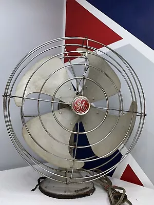 Vintage Antique General Electric GE Vortalex Fan 18  Works *Read Description*￼ • $67
