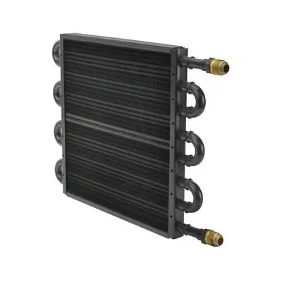 Derale Plate And Fin Engine Oil Cooler 15320 11.5  X 15.75  -8 AN Inlet/Outlet • $55.99