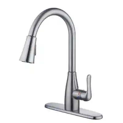 Glacier Bay McKenna 1-Handle Pull Down Sprayer Kitchen Faucet In Stainless Steel • $79.95