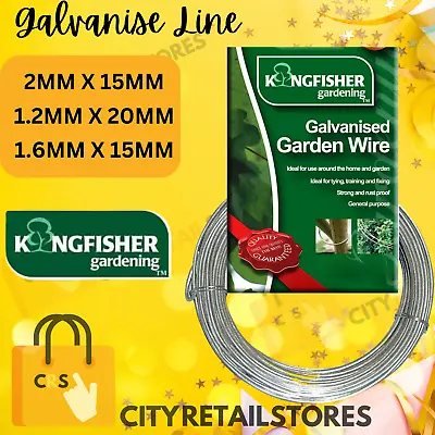 Kingfisher Galvanised Wire Mesh Fencing Garden Chicken Fence Netting Roll D4 • £15.44
